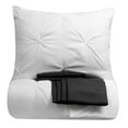 thumbnail image 1 of Luxury 9 Piece Pinch Pleat Pintuck Comforter and Sheets Bed in a Bag Set, 1 of 4
