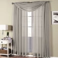 thumbnail image 1 of Luxury Abri Rod Pocket Crushed Sheer Curtain Panel (Single), 1 of 4