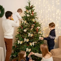 ‌Luxury Acrylic Horse Figurine with Crystal Embellishments,Exquisite Decorative Ornament for Christmas Tree,Xmas Tree Hanging Ornaments,Home Decor,8cm/3.14inch‌