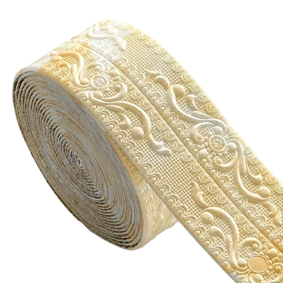 Luxury Adhesive Border Tape With Embossed Flower Pattern For Doors Cabinets And Frames Tear Covering Tapes