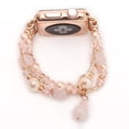 thumbnail image 1 of Luxury Agate strap For apple watch band 44mm 40mm 41mm 45mm 42mm 38mm women girls wristband bracelet correa iwatch serie 5 4 3 se 6 7, 1 of 7