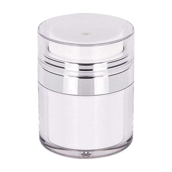 Luxury Airless Pump Jar for Creams and Lotions 50ml Refillable Container, Leak-Proof Design, BPA-Free, Travel-Friendly