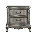 thumbnail image 1 of Luxury Antique Platinum Bedroom Nightstand , Decorative Element, Poplar Wood & Resin, Classy, 30" W X H 18" D, 64 Lb With Platinum, Stylish Touch, Wood, Timeless And Graceful Design, 30"x30"x18",, 1 of 2