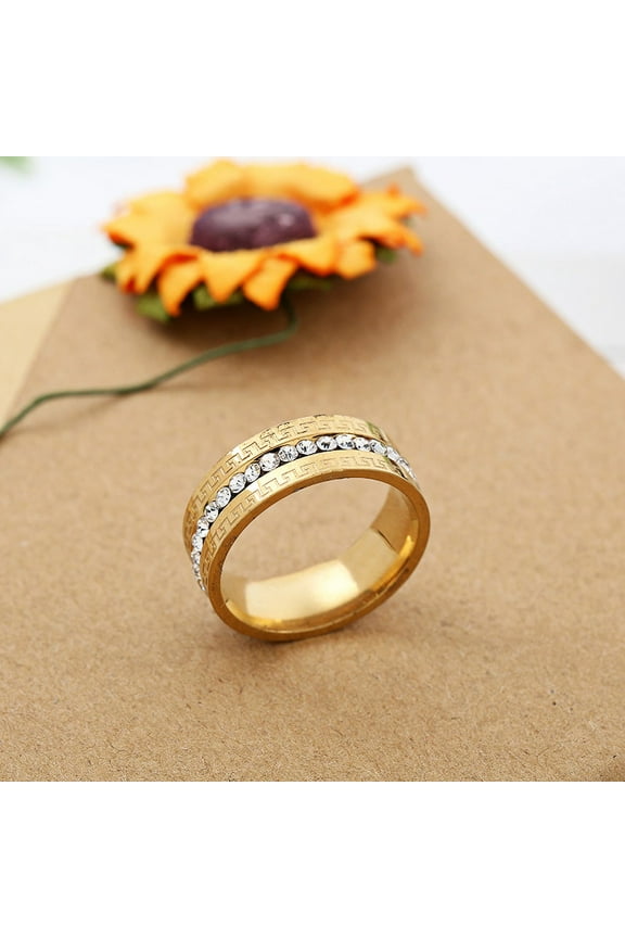 Luxury Arabic Islamic Muslim Allah Iced Out CZ Charm Ring 14K Yellow Gold Rings for Women Men Religious Jewelry