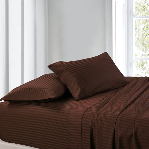 Luxury Attached Waterbed Sheet Set Stripe 300 Thread Count