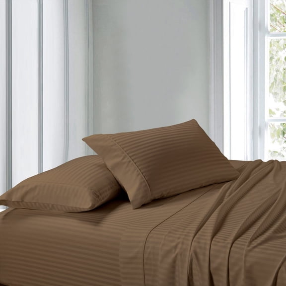 Luxury Attached Waterbed Sheet Set Stripe 300 Thread Count
