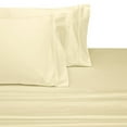 thumbnail image 1 of Luxury Attached Waterbed Sheets 100% Cotton 300 Thread Count Solid- Super Single - Ivory, 1 of 2