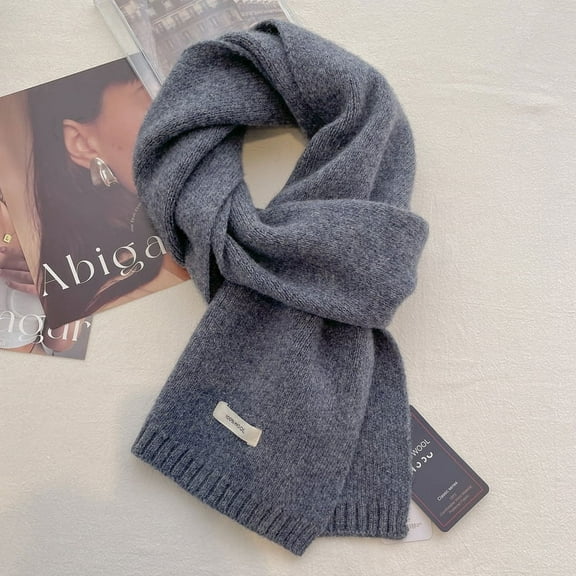Australian 100% Wool Scarf, 160x20cm Lightweight Knit, Winter Wrap for Men & Women,160*20cm,4