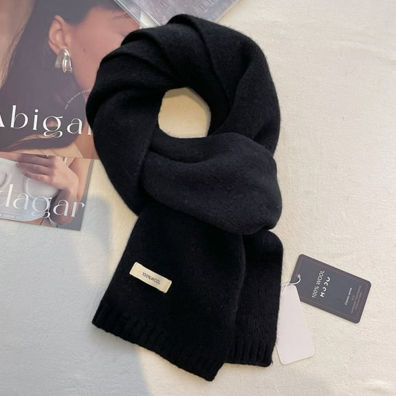 Australian 100% Wool Scarf, 160x20cm Lightweight Knit, Winter Wrap for Men & Women,160*20cm,5