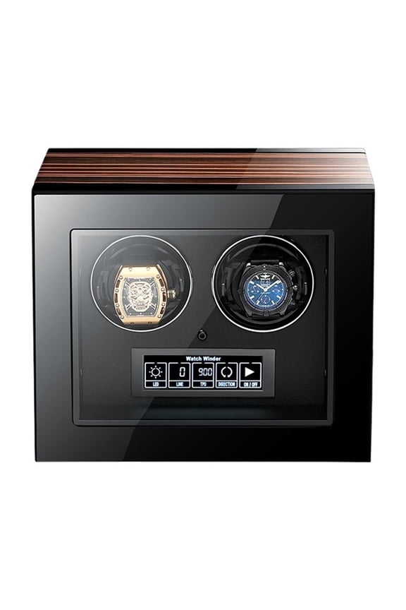 Luxury Automatic Watch Winder Safe Box With Motor LCD Touch Screen And Wooden Watch Accessories Boxes Remote Control