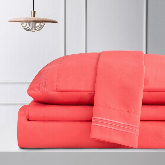 Luxury Bamboo Sheets,Queen King Full Twin Split Size, Deep Pocket