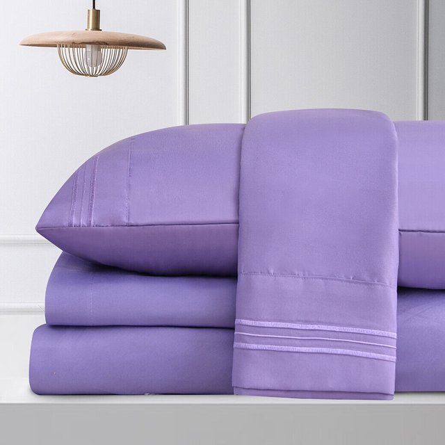 Luxury Bamboo Sheets,Queen King Full Twin Split Size, Deep Pocket