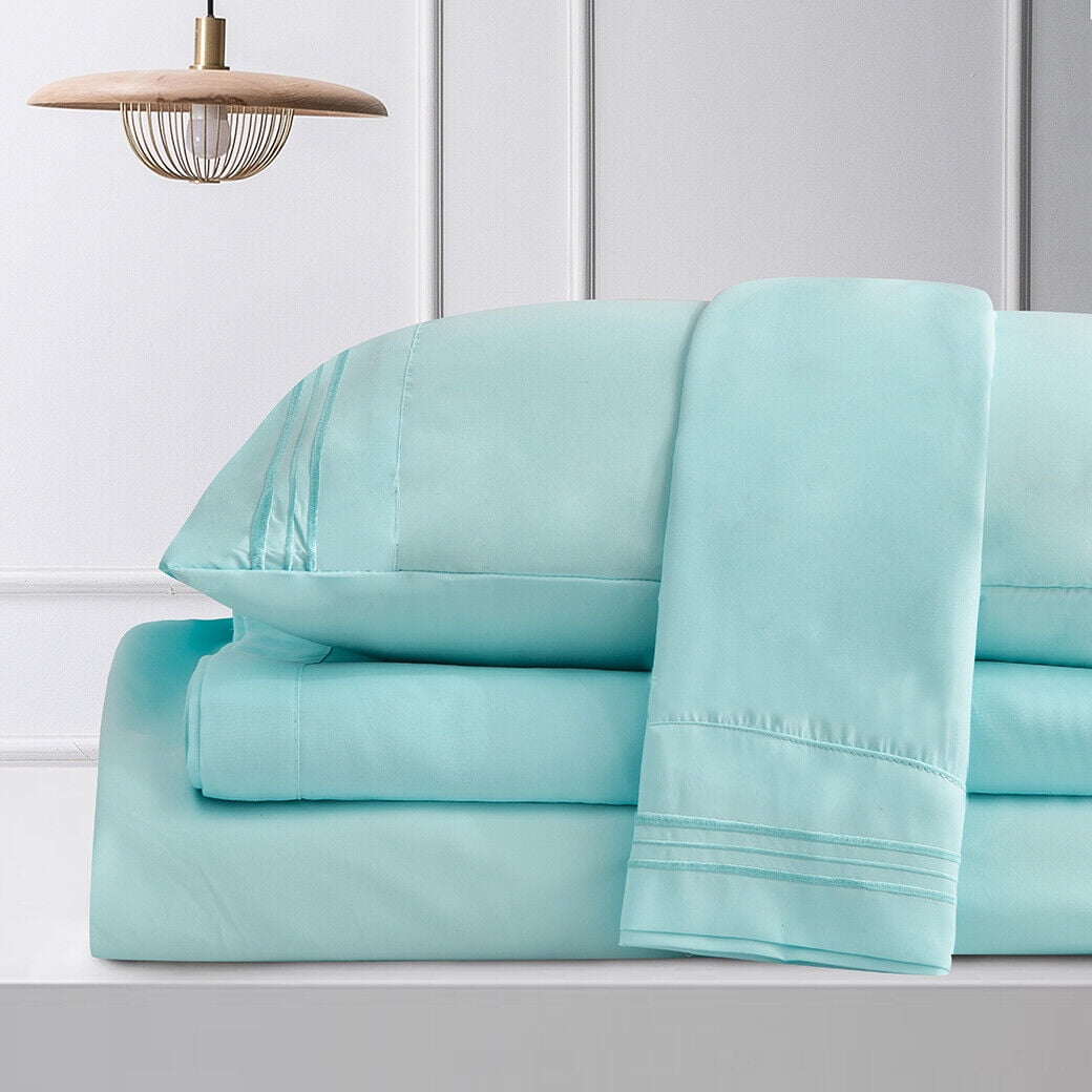 Luxury Bamboo Sheets,Queen King Full Twin Split Size, Deep Pocket Fitted Sheets