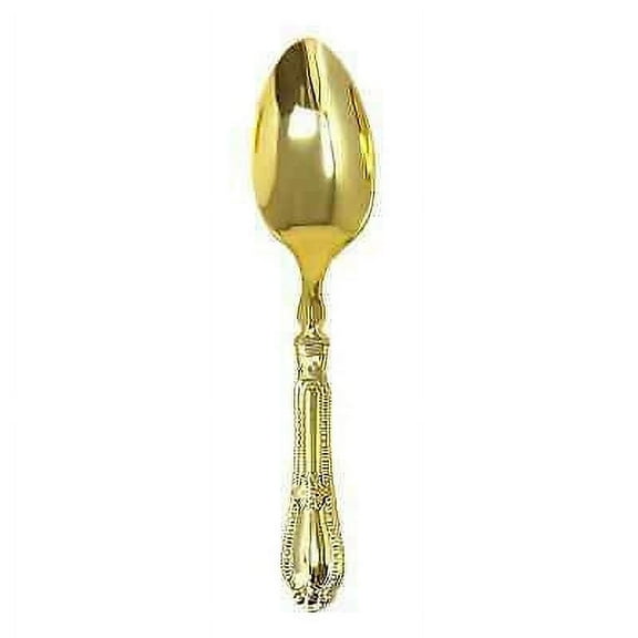 Luxury Baroque Collection 12 Count Gold Spoons [120 In Pack] (120/Pack)