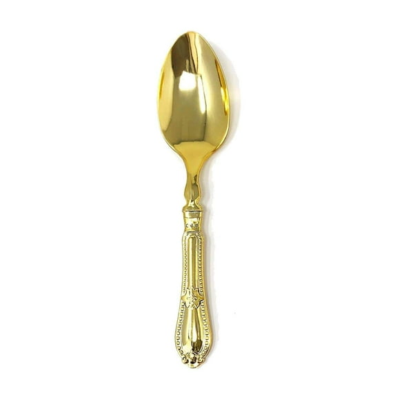 Luxury Baroque Collection Gold Tea Spoons 12 Pack