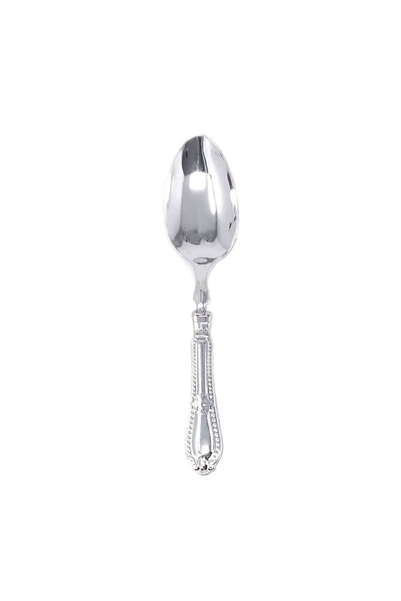 Luxury Baroque Collection Silver Tea Spoons 12 Pack