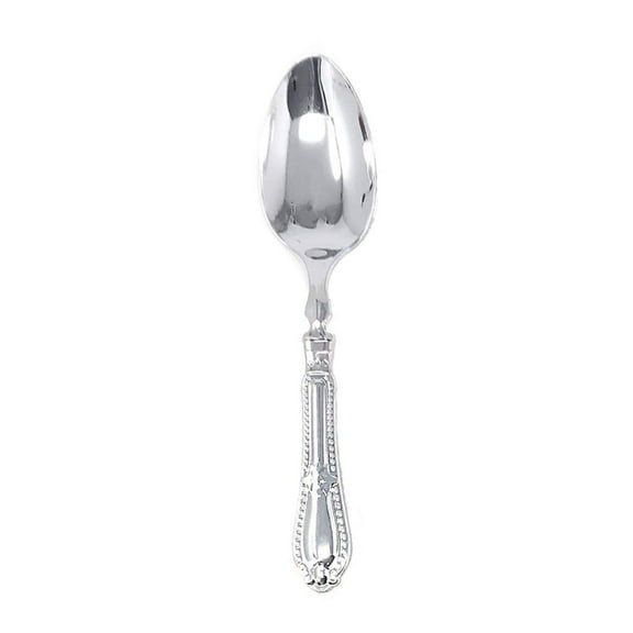 Luxury Baroque Collection Silver Tea Spoons 12 Pack
