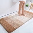 thumbnail image 1 of Luxury Bathroom Rug Mat 24x47, Extra Soft and Absorbent Microfiber Bath Rugs, Non-Slip Plush Shaggy Bath Carpet, Machine Wash Dry, Bath Mats for Bathroom Floor, Tub and Shower, Beige, 1 of 6