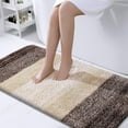 thumbnail image 1 of Luxury Bathroom Rug Mat 24x47, Extra Soft and Absorbent Microfiber Bath Rugs, Non-Slip Plush Shaggy Bath Carpet, Machine Wash Dry, Bath Mats for Bathroom Floor, Tub and Shower, Brown, 1 of 6