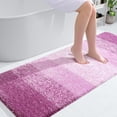 thumbnail image 1 of Sortora Luxury Bathroom Rug Mat 24x59, Extra Soft and Absorbent Microfiber Bath Rugs, Non-Slip Plush Shaggy Bath Carpet, Machine Wash Dry, Bath Mats for Bathroom Floor, Tub and Shower, Purple, 1 of 6
