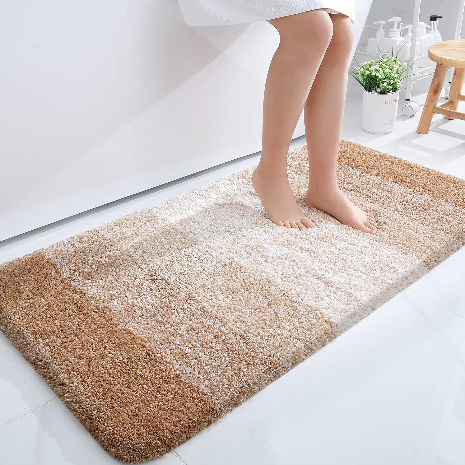 Luxury Bathroom Rug Mat, Extra Soft and Absorbent Bath Rugs, NonSlip