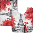 thumbnail image 1 of Luxury Bathroom Rug Set 2 PCS, Oil Painting Paris Soft Absorbent Bath Rug and U-Shaped Toilet Rug, Non-Slip Bath Carpet, Machine Wash Dry, Bath Mats for Bathroom, 17.3"x13.4"+23.6"x15.7", 1 of 4