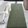 thumbnail image 1 of Luxury Bathroom Rug Shaggy Bath Mat 24 x 60 Inch, Washable Non Slip Bath Rugs for Bathroom Shower, Soft Plush Chenille Absorbent Carpets Mats, Sage Green, 1 of 6