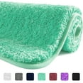 thumbnail image 1 of Luxury Bathroom Rugs Non Slip, Large Cyan Bath Rugs for Bathroom Decor, Water Absorbent and Thick Shower Floor Mats, Machine Washable Bath Mat Runner, 1 of 7