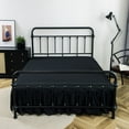 thumbnail image 1 of Luxury Bed Skirt 14" Drop Super Solid Microfiber Pleated Premium Wrinkle Free, 1 of 13