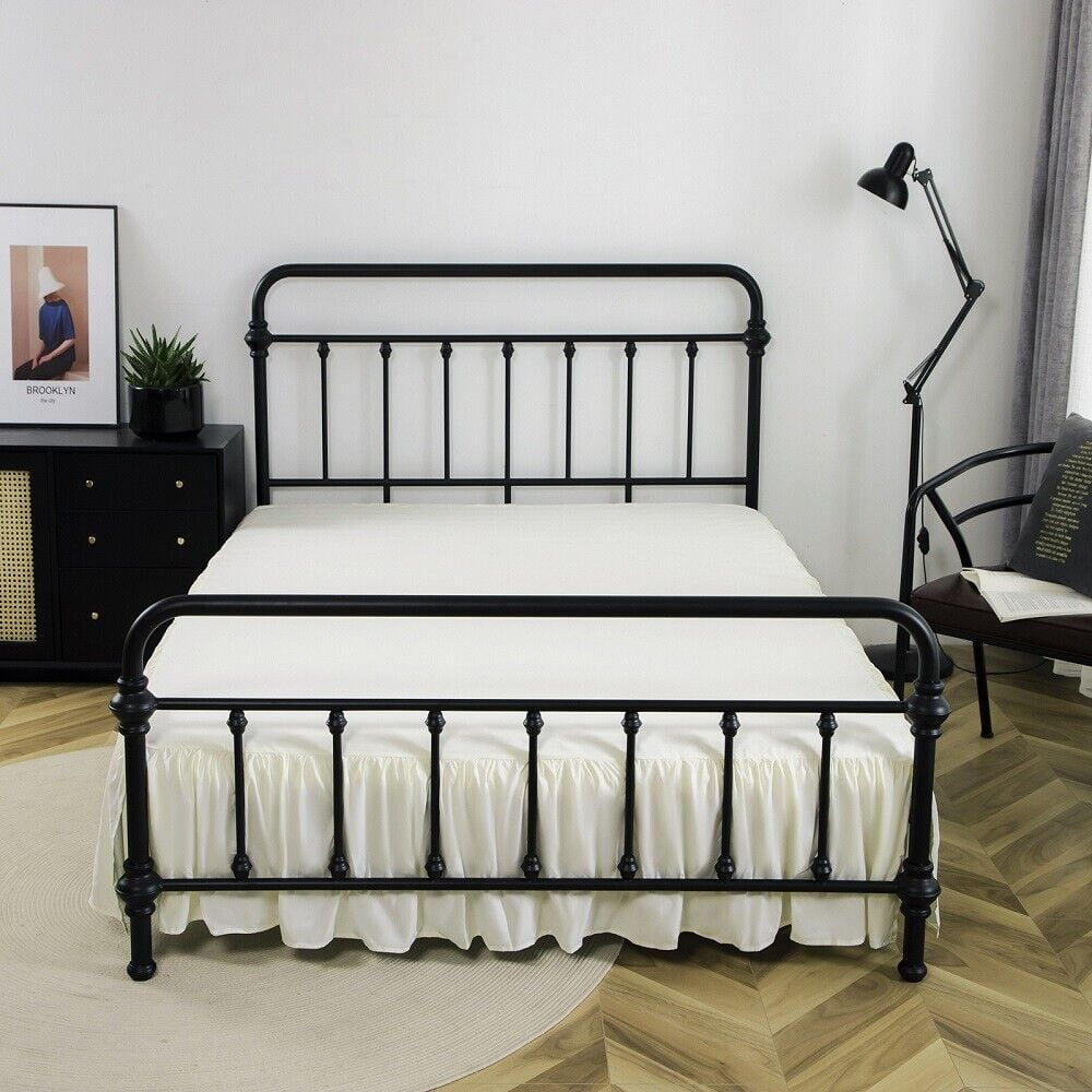 Luxury Bed Skirt 14" Drop Super Solid Microfiber Pleated Premium Wrinkle Free