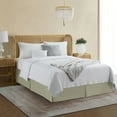 thumbnail image 1 of Luxury Bed Skirt  Solid Microfiber Pleated 14" Drop Premium Dust Ruffle, 1 of 11