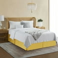 thumbnail image 1 of Luxury Bed Skirt  Solid Microfiber Pleated 14" Drop Premium Dust Ruffle, 1 of 11