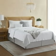 thumbnail image 1 of Luxury Bed Skirt  Solid Microfiber Pleated 14" Drop Premium Dust Ruffle, 1 of 11