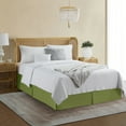 thumbnail image 1 of Luxury Bed Skirt  Solid Microfiber Pleated 14" Drop Premium Dust Ruffle, 1 of 11