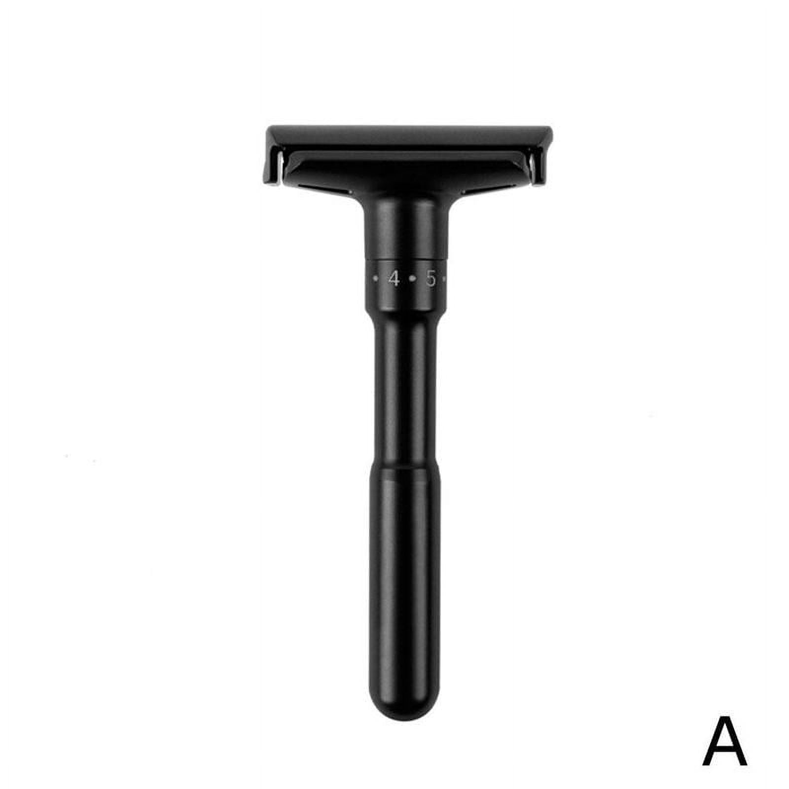 Luxury Black Adjustable Safety Razor Classic Stand Safety Razor Men Shave