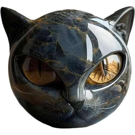 Luxury Black Cat Sculpture,Elegant Home Décor & Gift-Ready Art Piece, Cats Figurine Decoration