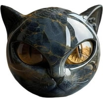 Luxury Black Cat Sculpture,Elegant Home Décor & Gift-Ready Art Piece, Cats Figurine Decoration