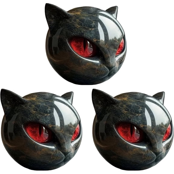 Luxury Black Cat Sculpture,Elegant Home Décor & Gift-Ready Art Piece, Cats Figurine Decoration