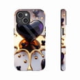 thumbnail image 1 of Luxury Black Gold Heart iPhone Case Valentine's Day Gift Compatible with iPhone 11/12/13/14/15/16 (Pro Max/Plus), 1 of 9