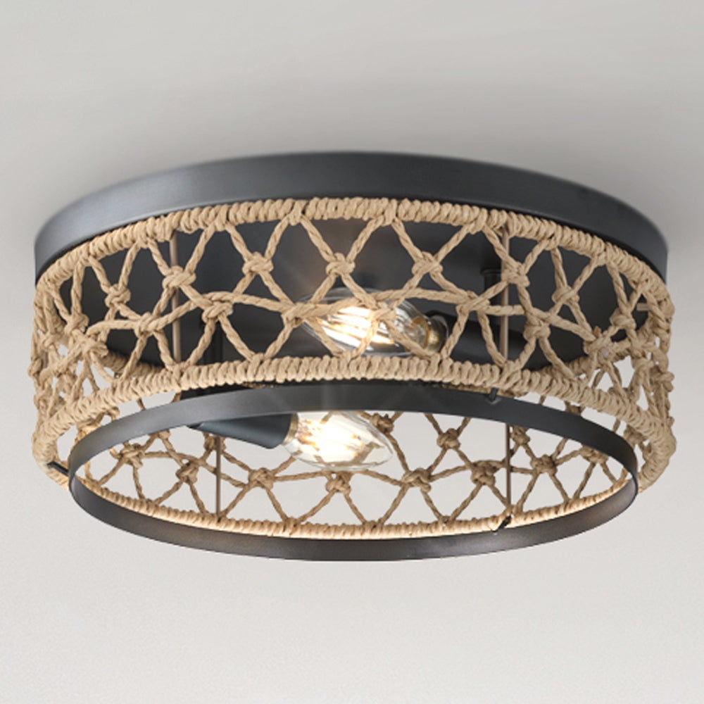 Luxury Bohemian Ceiling Light, Matte Black, UHP4500