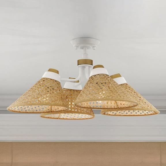 Luxury Bohemian Ceiling Light, Matte White, UQL5830