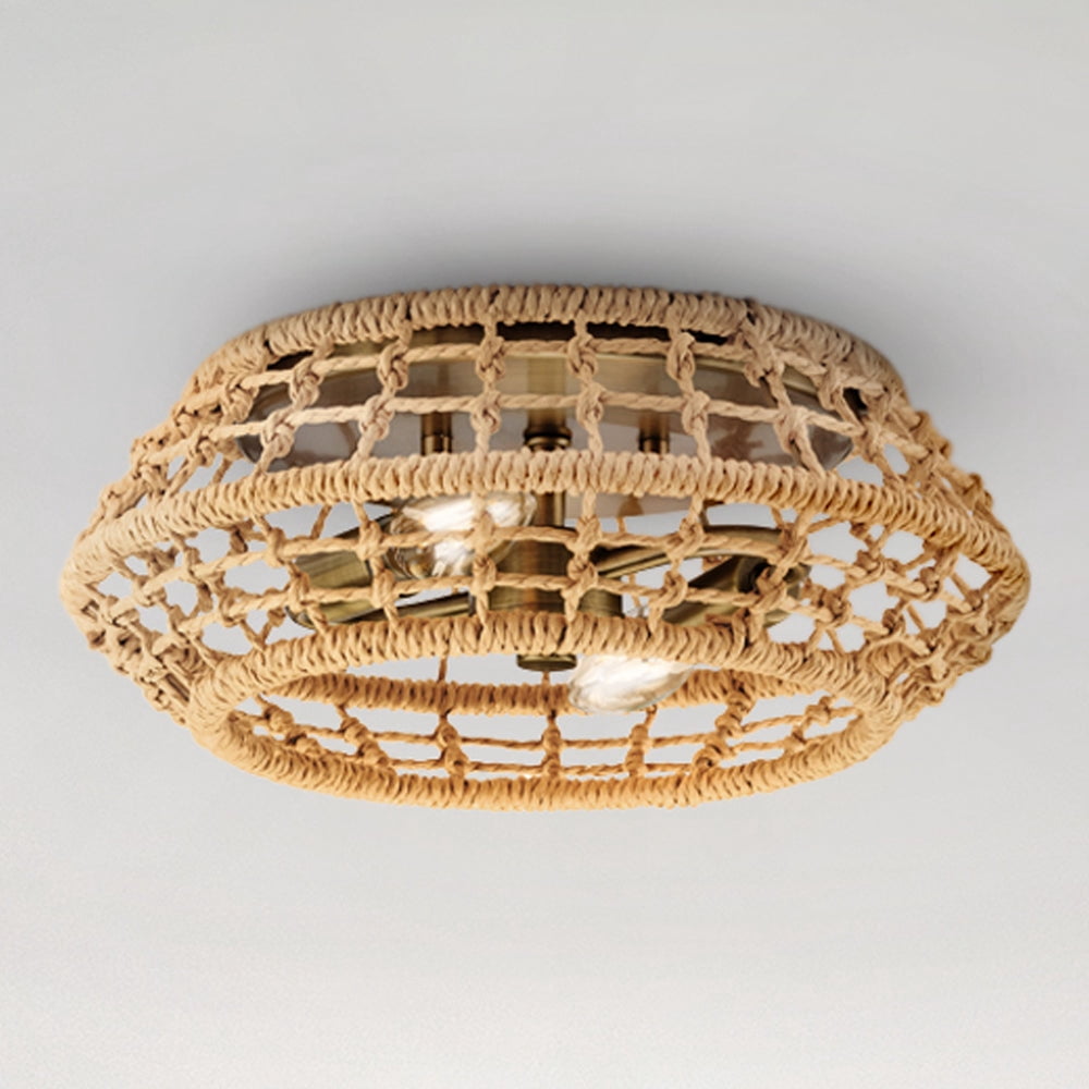 Luxury Bohemian Ceiling Light, Vintage Brass, UHP4681