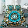 thumbnail image 1 of Luxury Boho Style Duvet Cover Geometric Print Bedding Set Quilt Cover with Zipper Closure King Polyester Comforter Cover, 1 of 5