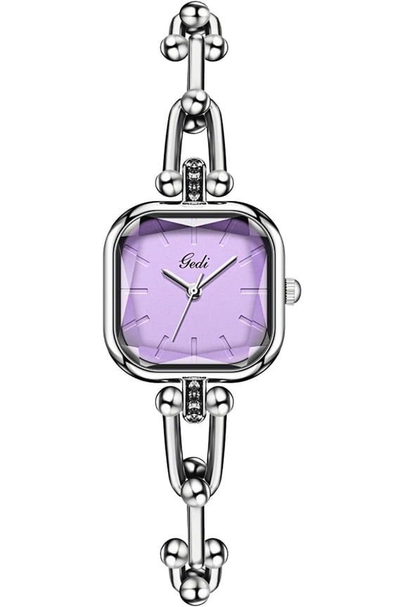 Luxury Bracelet Chain Watch for Women Square Women’s Watch Petite Sugar Cube Waterproof Fashion Dress Quartz Wristwatch