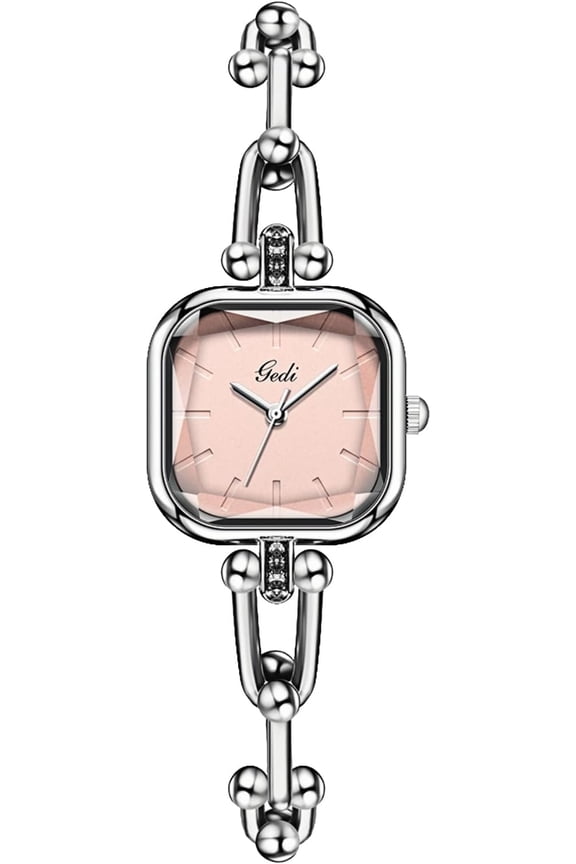 Luxury Bracelet Chain Watch for Women Square Women’s Watch Petite Sugar Cube Waterproof Fashion Dress Quartz Wristwatch