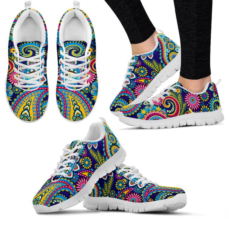 Luxury Brand Bohemia Mandala Flower Print Casual Sneakers for