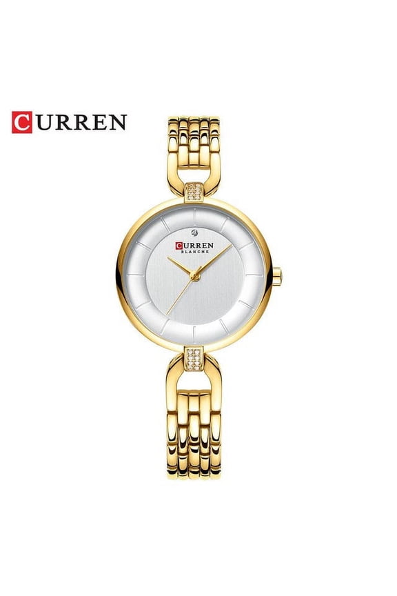 Luxury Brand Curren Simple Casual Quartz Watches Women Silver Dress Wristwatch Female Clock Ladies Watch With Stainless Steel - Quartz Wristwatches