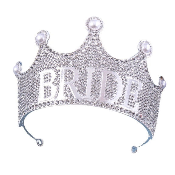 Luxury Bridal Headwear Rhinestone Hair Tiaras Crown Shaped Wedding Party Bridal Hair Accessories Head Jewelry