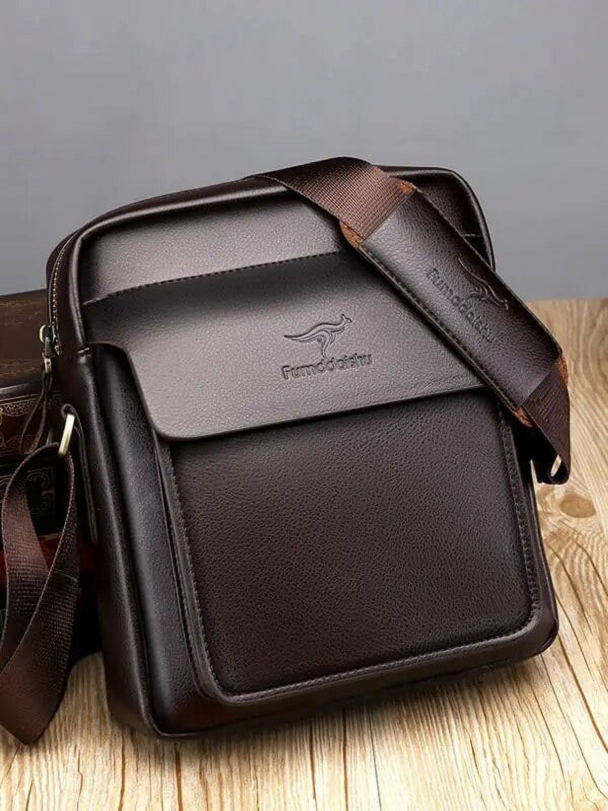 Luxury Business High Quality Casual Men Bag Vertical Business Leather