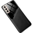 thumbnail image 1 of Luxury Business Slim Phone Case PU+TPU Car Magnetic Shockproof Back Cover Tempered Glass Lens Protection for Samsung Galaxy A73 A72 A71 A70S A54 A53 A52 A51 A50 A41 A32 5G 4G(Black,Samsung A50), 1 of 8